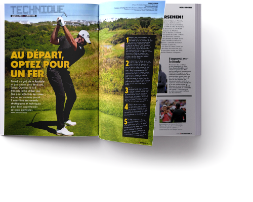 doublepage Golf Magazine